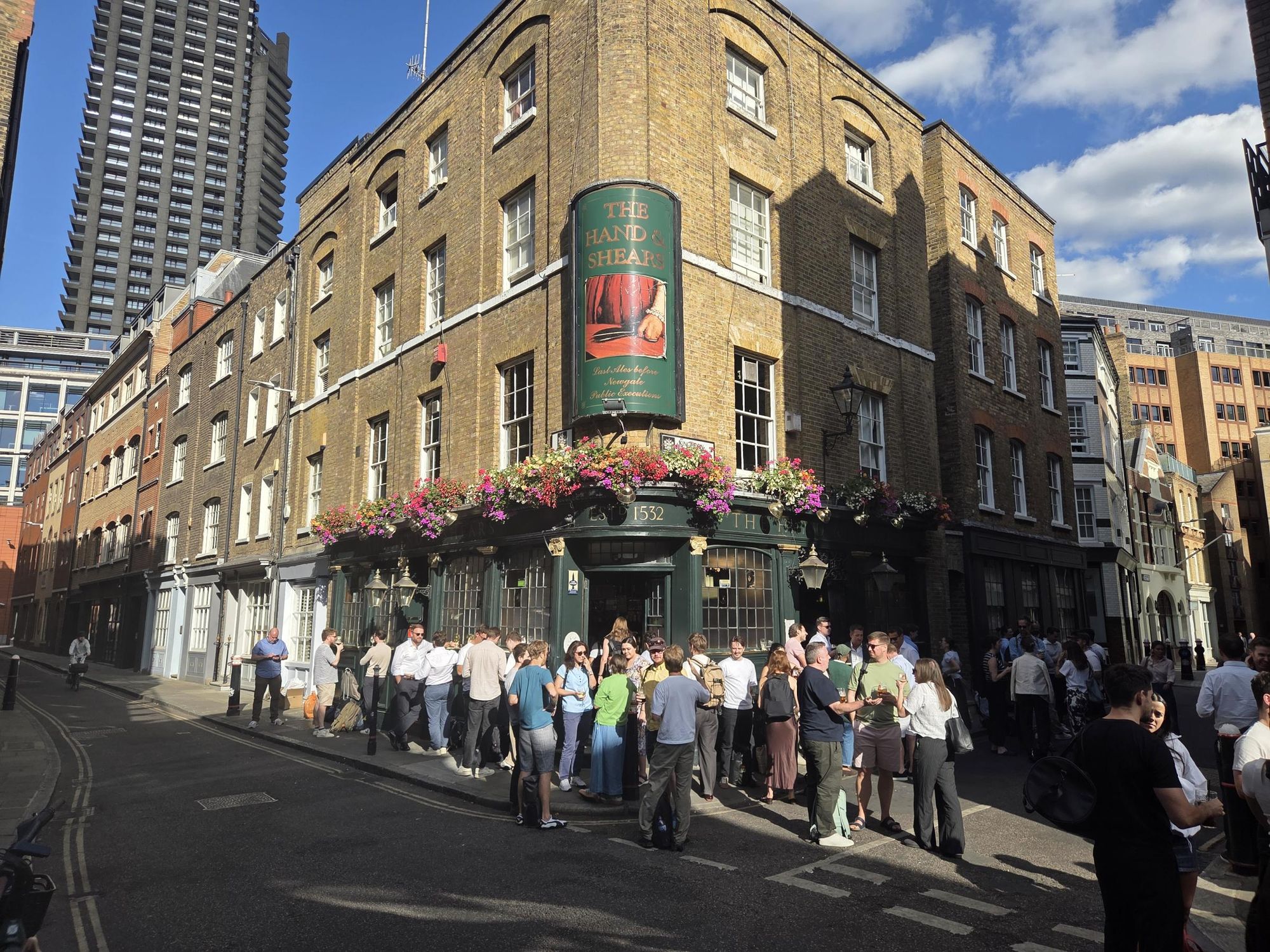 Hand & Shears London EC1A 20260808. (Pub, External, Key). Published on 20-08-2026