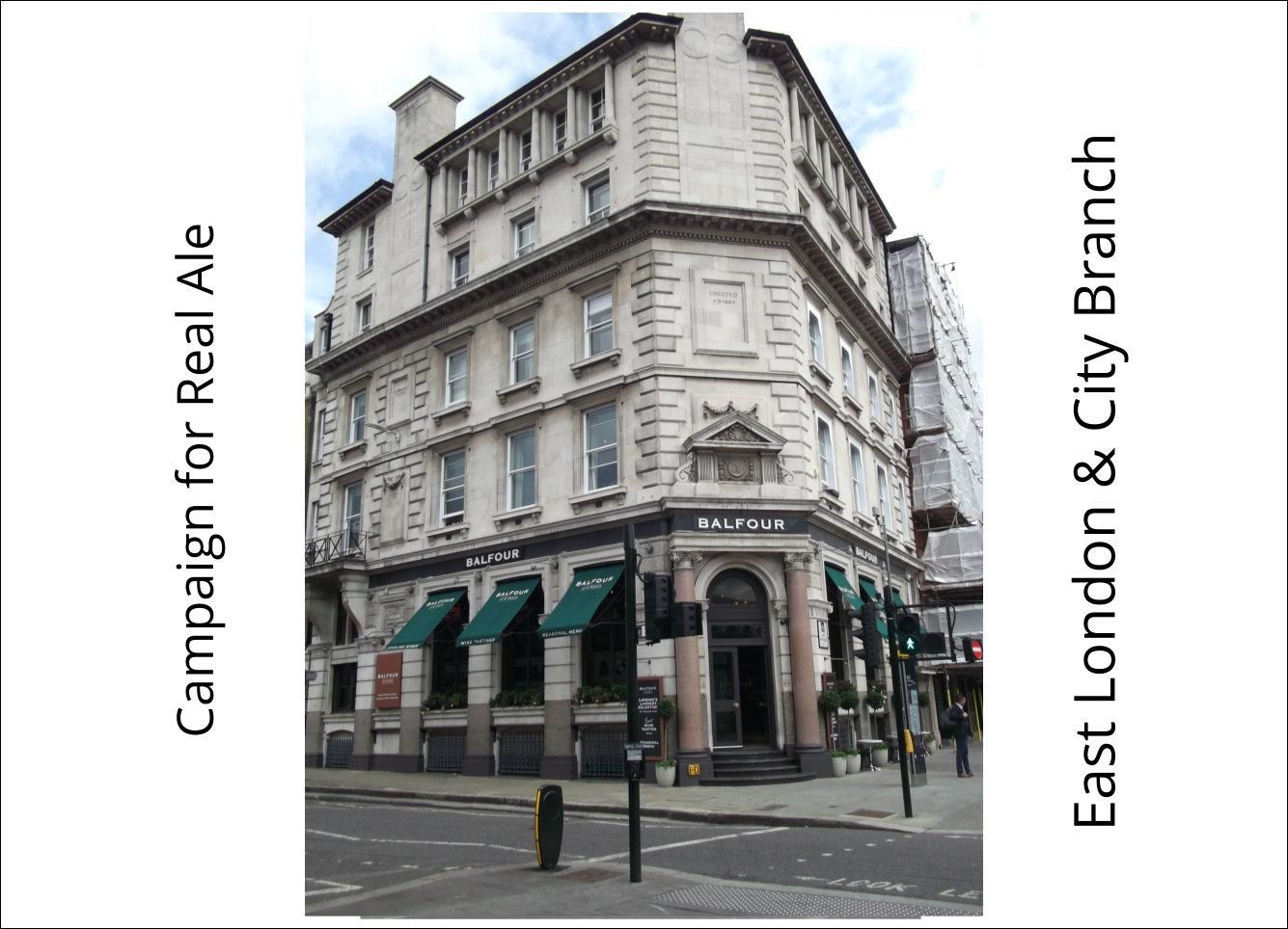 Balfour St Barts London EC1 20210818. (Pub, External, Key). Published on 08-01-2022