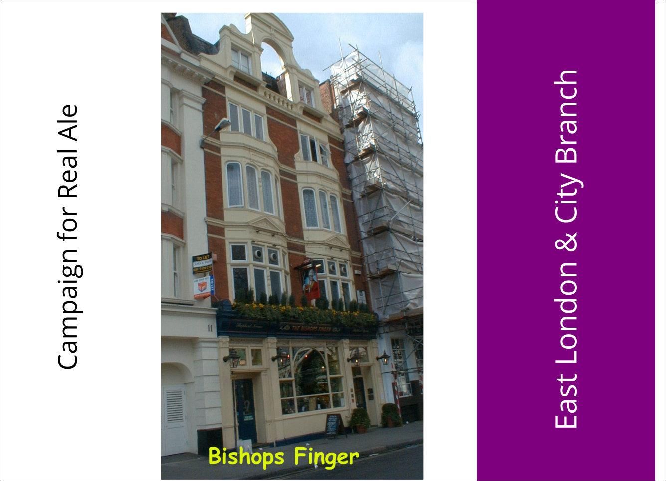 Bishops Finger London EC1. (Pub). Published on 23-04-2023