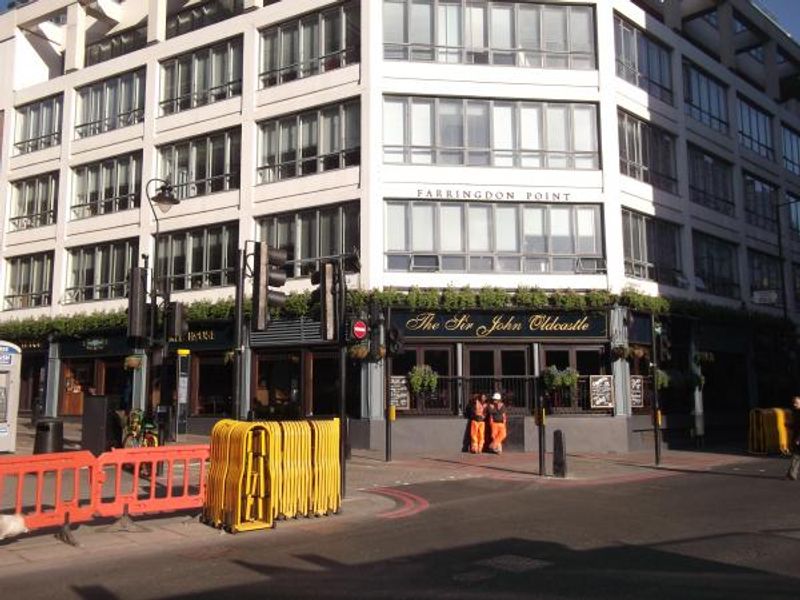 Sir John Oldcastle London EC1 taken May 2014. (Pub, External). Published on 20-05-2014