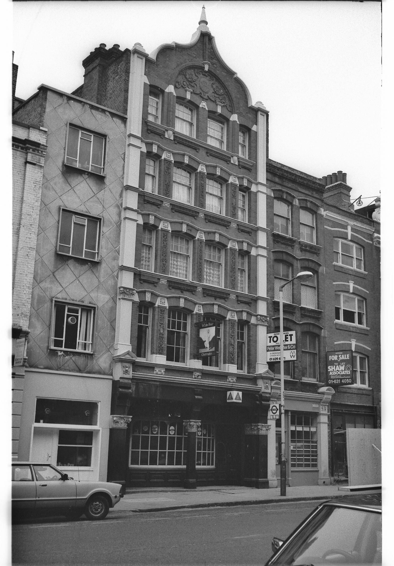 White Bear London EC1 taken July 1985.. (Pub, External). Published on 07-02-2019