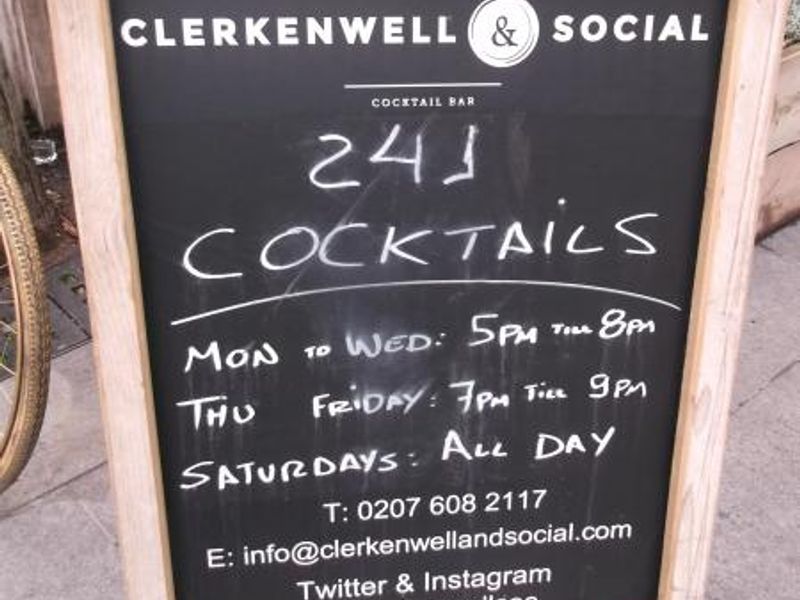 Clerkenwell & Social London EC1 taken Dec 2015. (Pub, External). Published on 07-04-2016