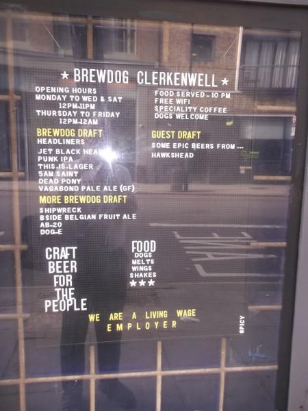Brewdog London EC1 taken May 2016. (External). Published on 10-05-2016