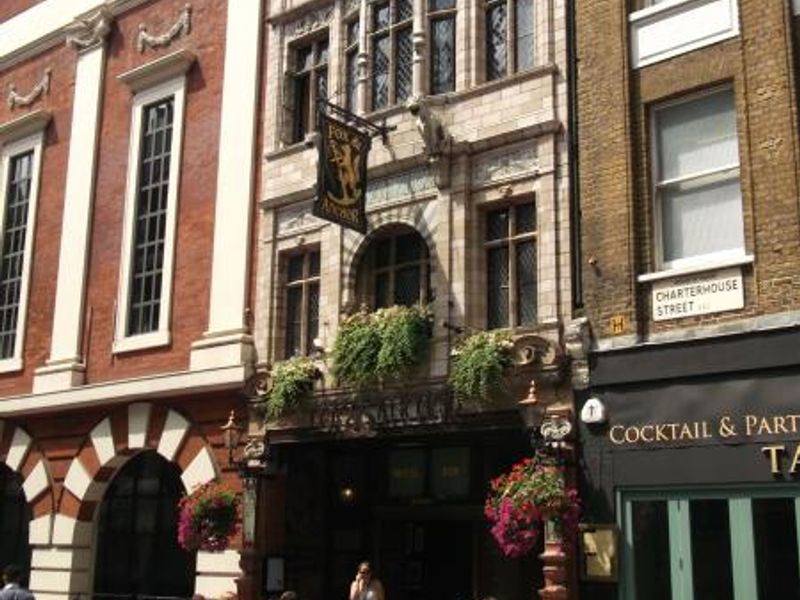 Fox & Anchor London EC1 taken July 2013. (Pub, External, Key). Published on 04-12-2013 