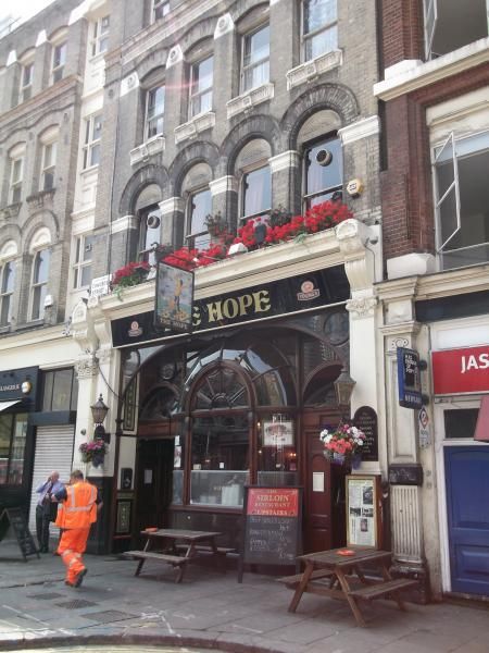 Hope London EC1 taken July 2013. (Pub, External). Published on 04-12-2013