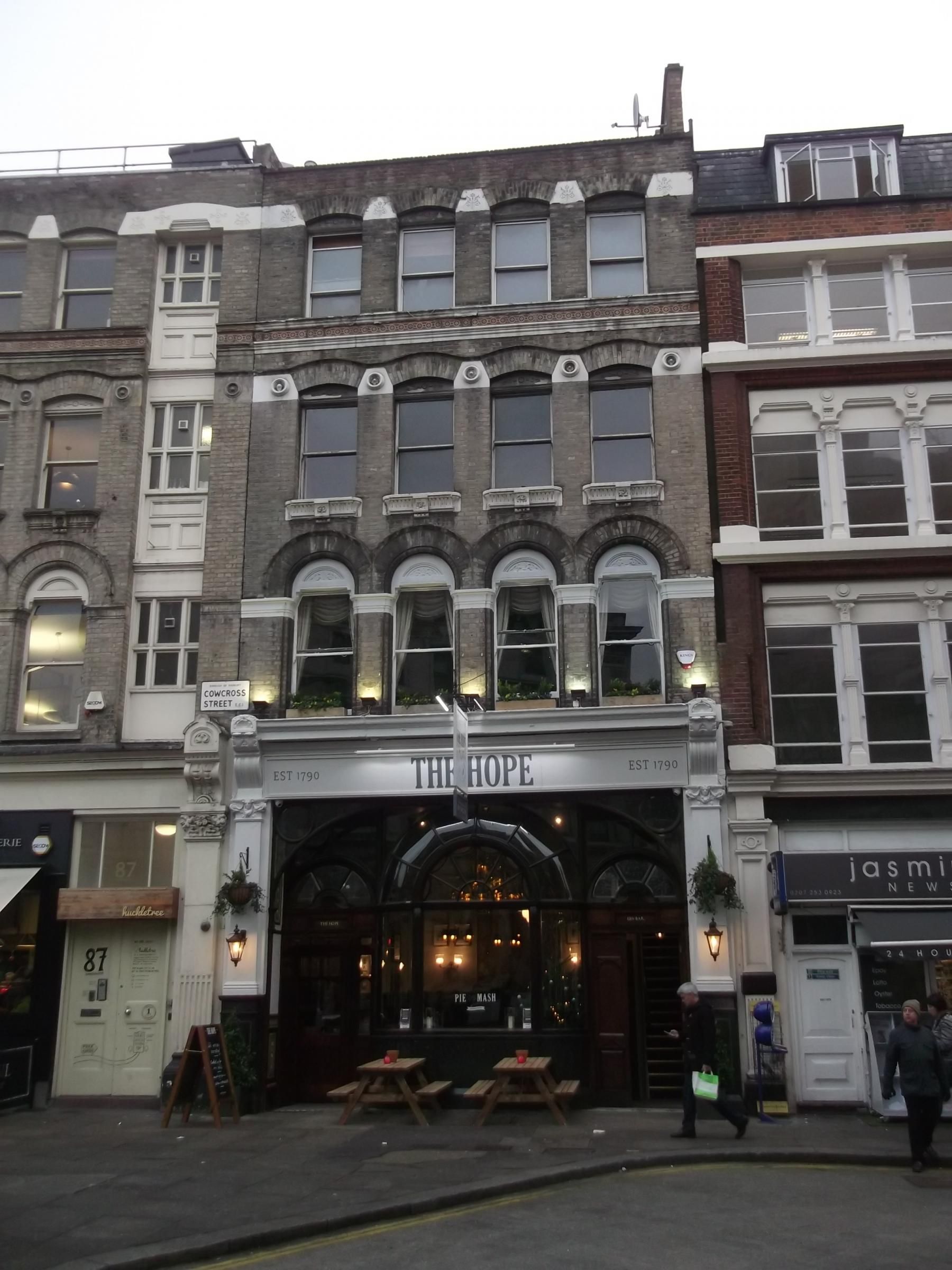 Hope London EC1 taken December 2016. (Pub). Published on 10-02-2017