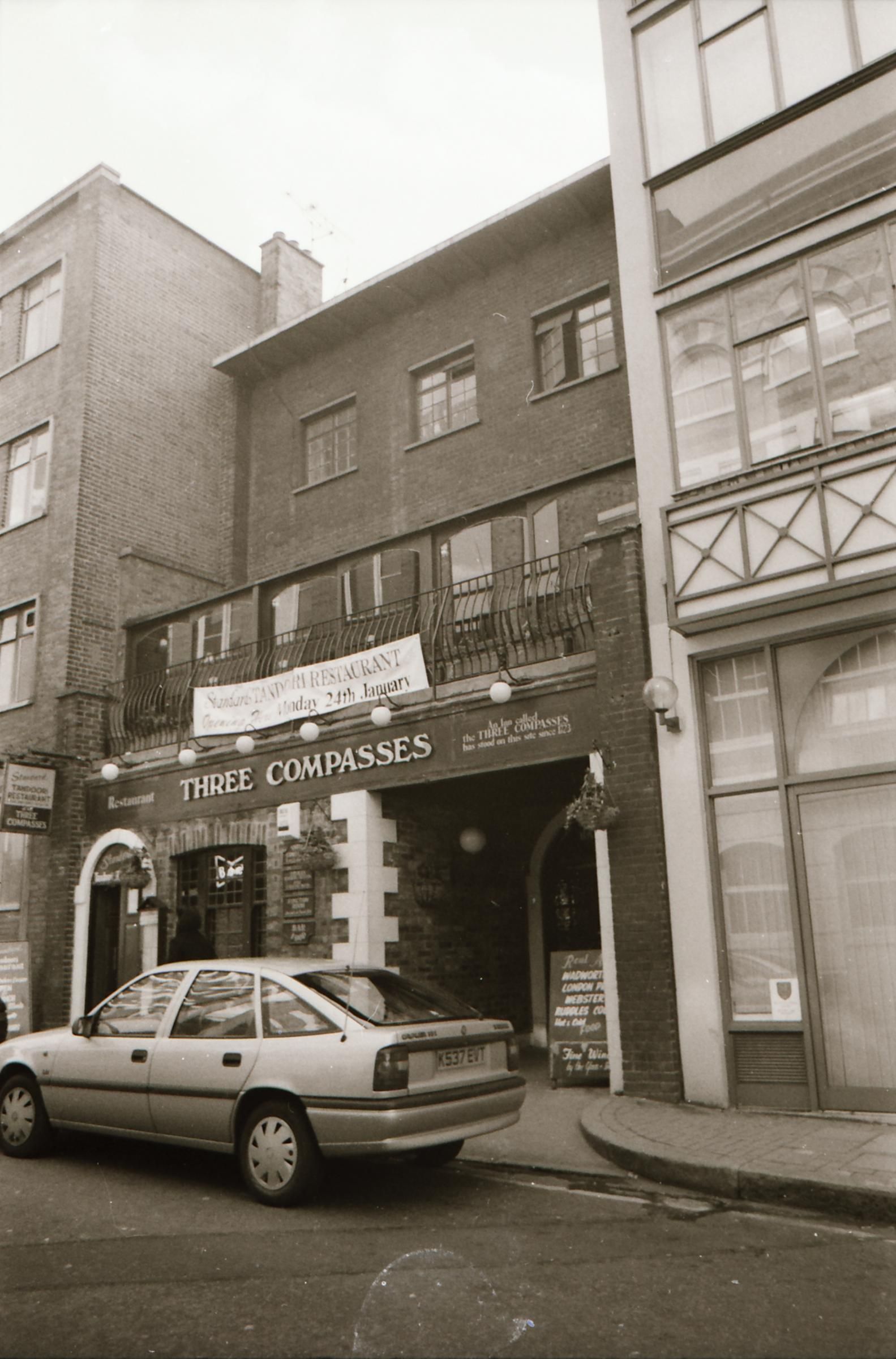 Three Compasses London EC1 taken April 1994.. (Pub, External). Published on 07-02-2019