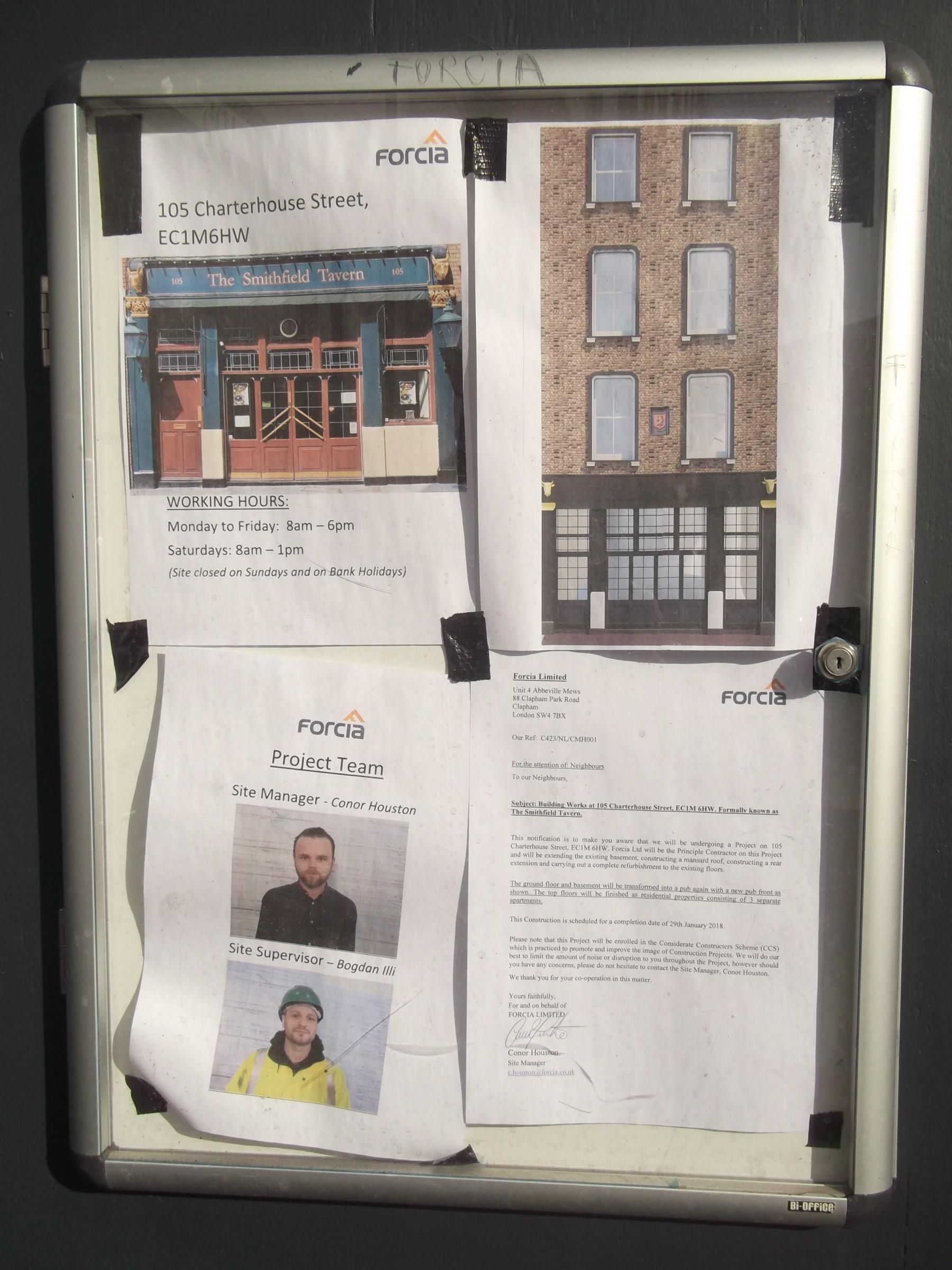 Smithfield Tavern London EC1 taken 26 Oct 2017.. (Pub, External). Published on 15-04-2019