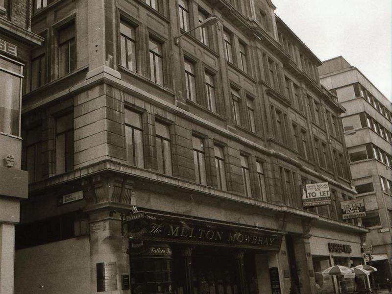  Melton Mowbray London EC1 taken in May 1994.. (Pub, External). Published on 07-02-2019