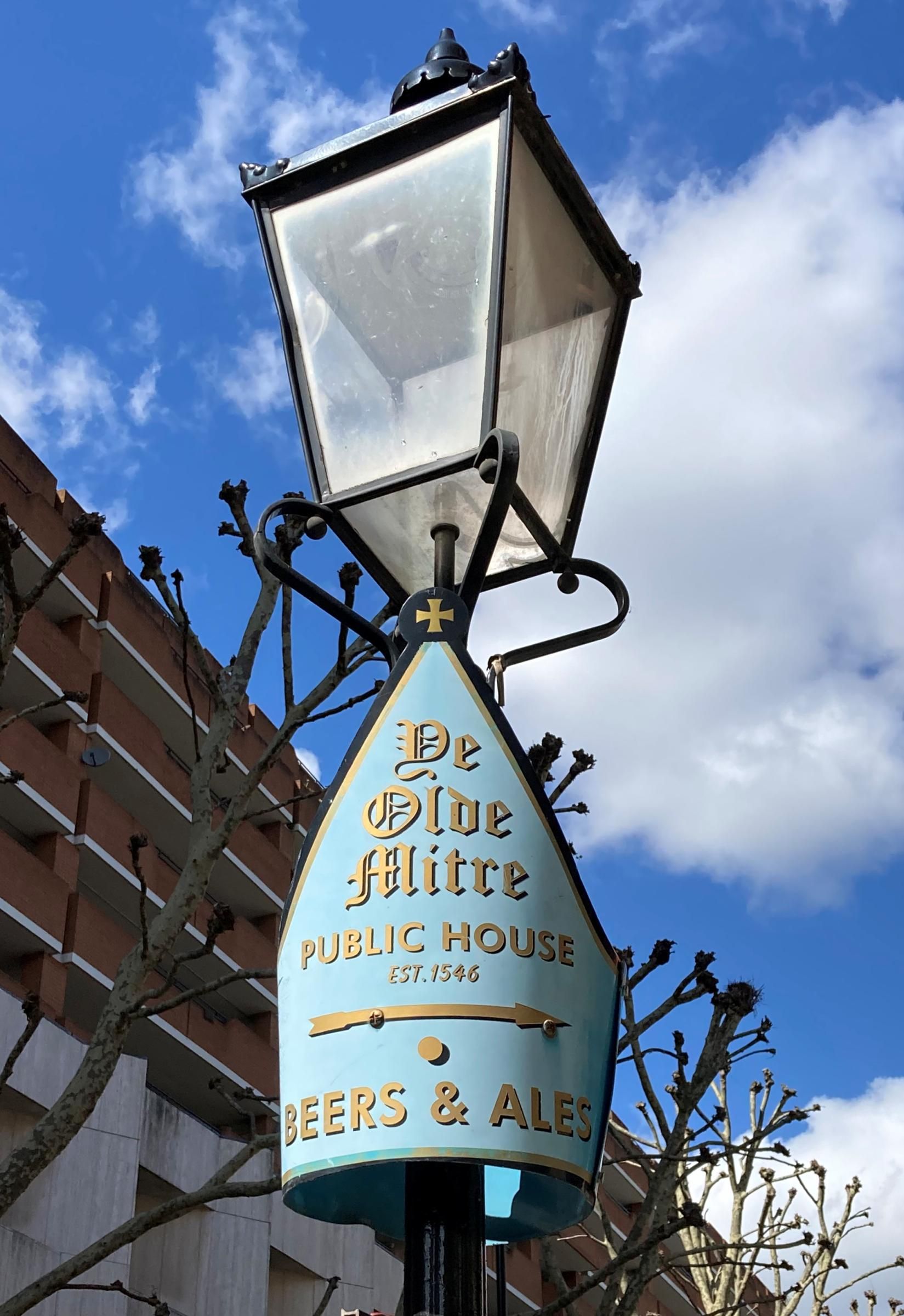 Olde Mitre London EC1N 20260412. (External, Sign, Key). Published on 28-04-2026