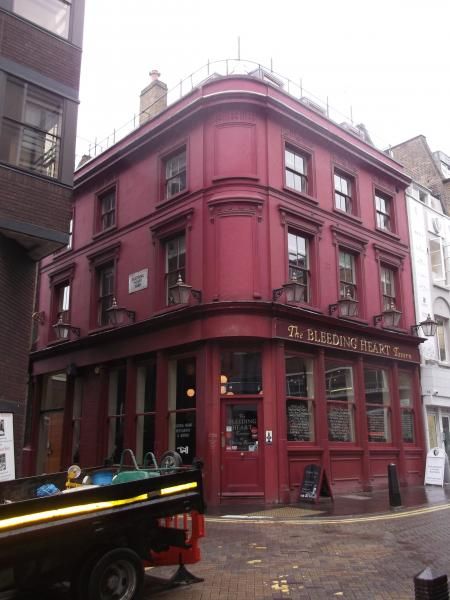 Bleeding Heart Tavern London EC1 taken May 2014. (Pub, External, Key). Published on 19-05-2014