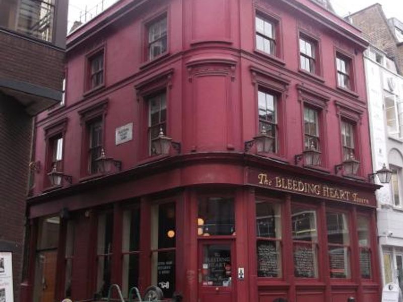Bleeding Heart Tavern London EC1 taken May 2014. (Pub, External, Key). Published on 19-05-2014