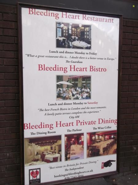 Bleeding Heart London EC1 taken Feb 2012. (Pub, External). Published on 07-04-2016