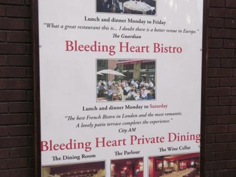 Bleeding Heart London EC1 taken Feb 2012. (Pub, External). Published on 07-04-2016