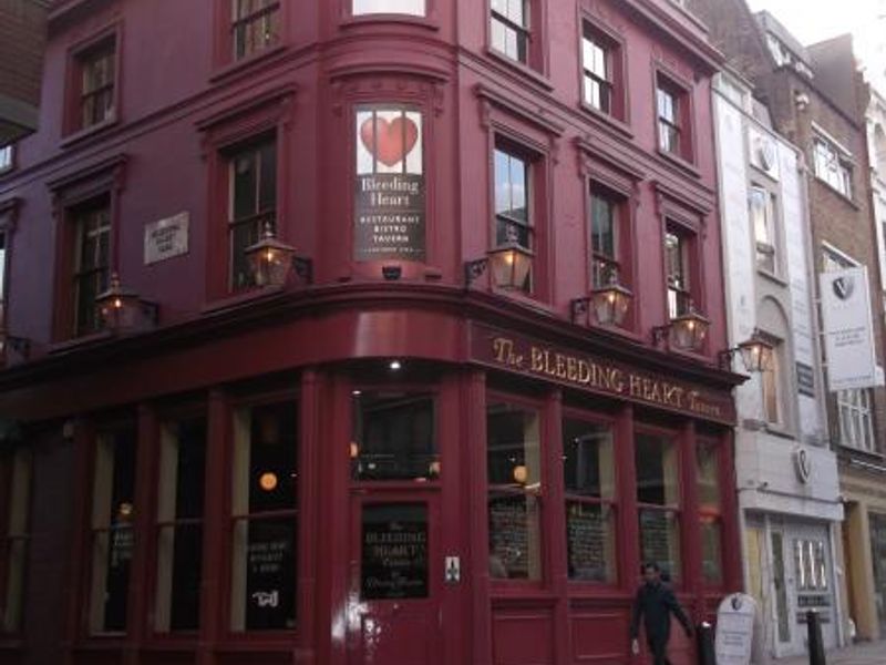 Bleeding Heart London EC1 taken Feb 2012. (Pub, External). Published on 07-04-2016