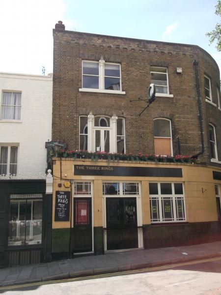 Three Kings London EC1 taken Aug 2015. (Pub, External). Published on 13-08-2015