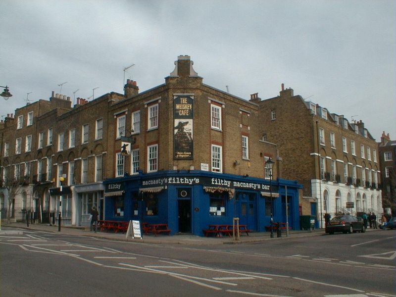 Filthy McNastys Whiskey Cafe London EC1. (Pub, External). Published on 23-04-2023
