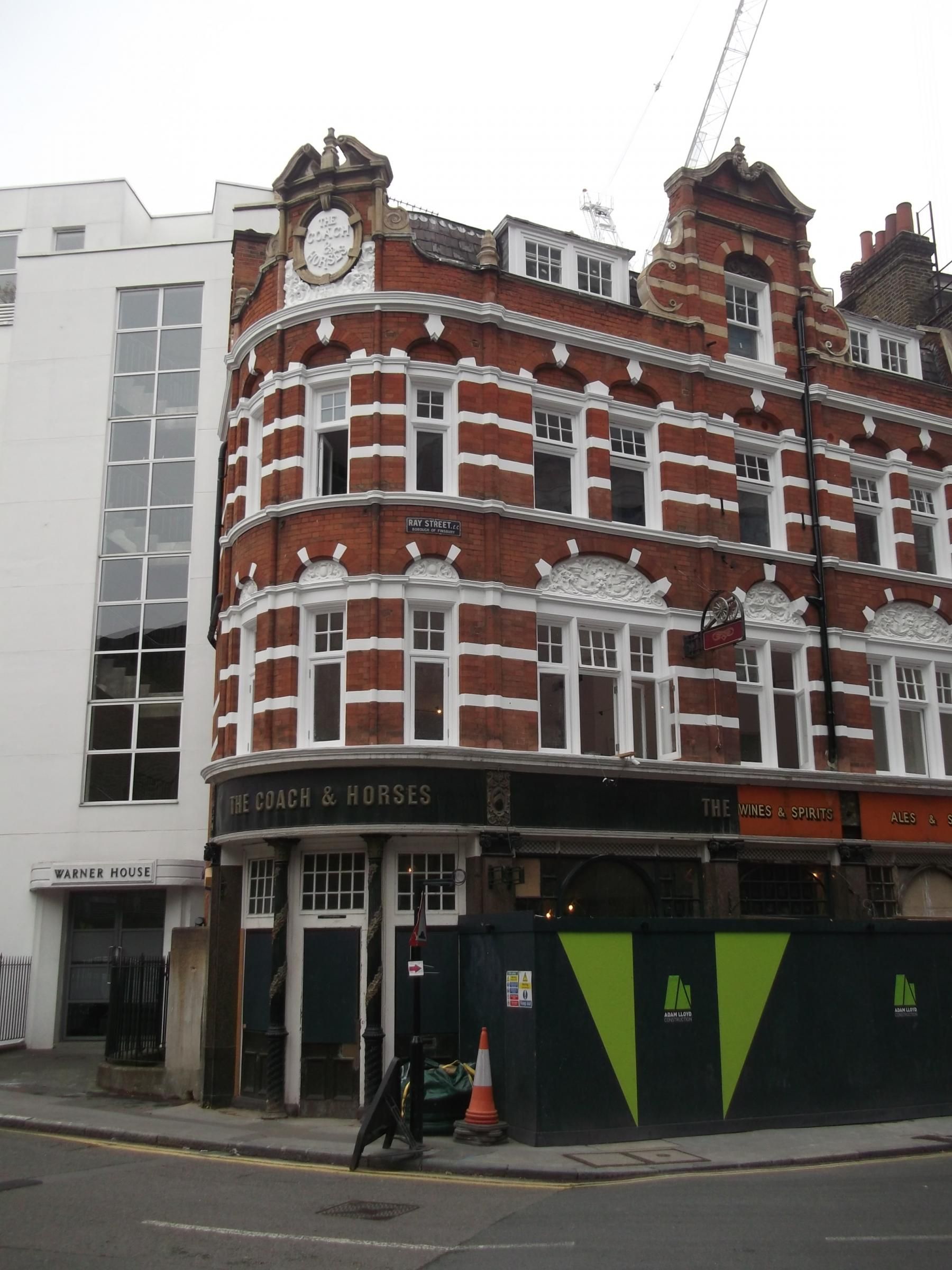 Coach & Horses Ray St London EC1 taken 2017/9/25.. (Pub, External). Published on 11-03-2019
