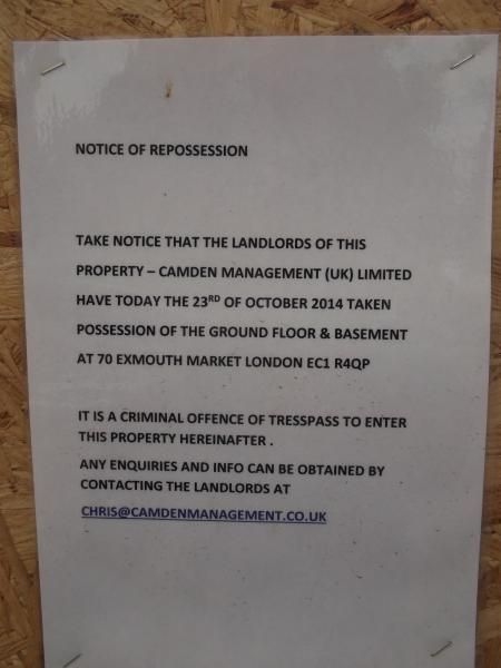 London Spa-Cottons London EC1 taken August 2015. (Sign). Published on 14-08-2015