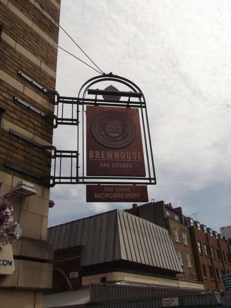 Brewhouse & Kitchen London EC1 taken Aug 2015. (Sign). Published on 13-08-2015