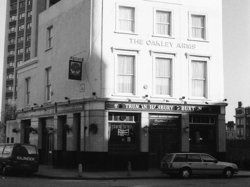 Oakely Arms London EC1 taken Feb 1989.. (Pub, External, Key). Published on 07-02-2019