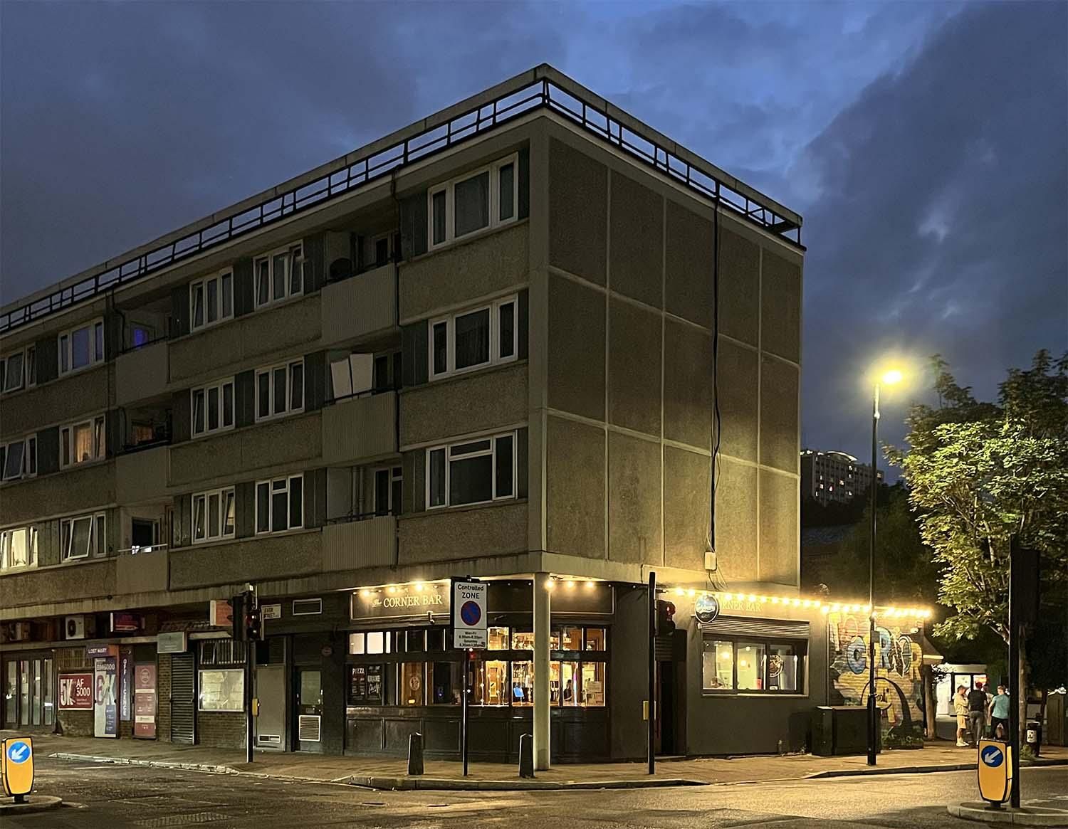 Corner Bar London EC1V 20250714. (Pub, External, Key). Published on 10-08-2025