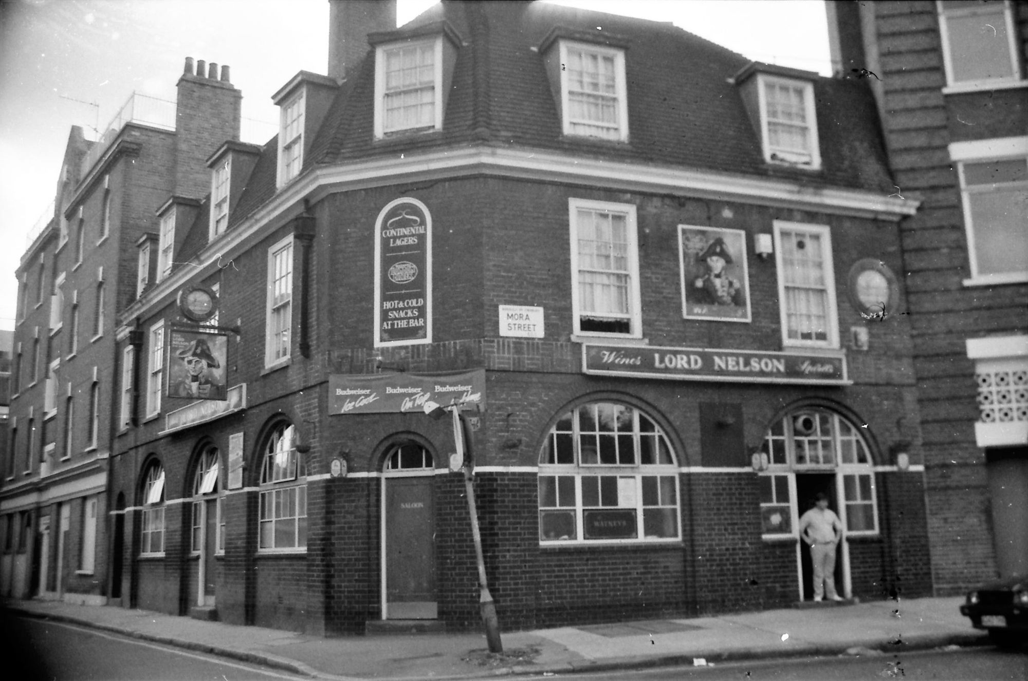 Lord Nelson Mora St London EC1 taken Aug 1986.. (Pub, External, Key). Published on 07-02-2019