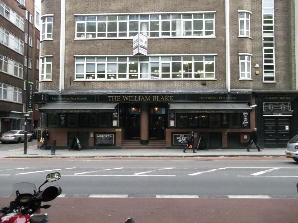 William Blake London EC1 taken June 2013. (Pub, External). Published on 25-11-2013