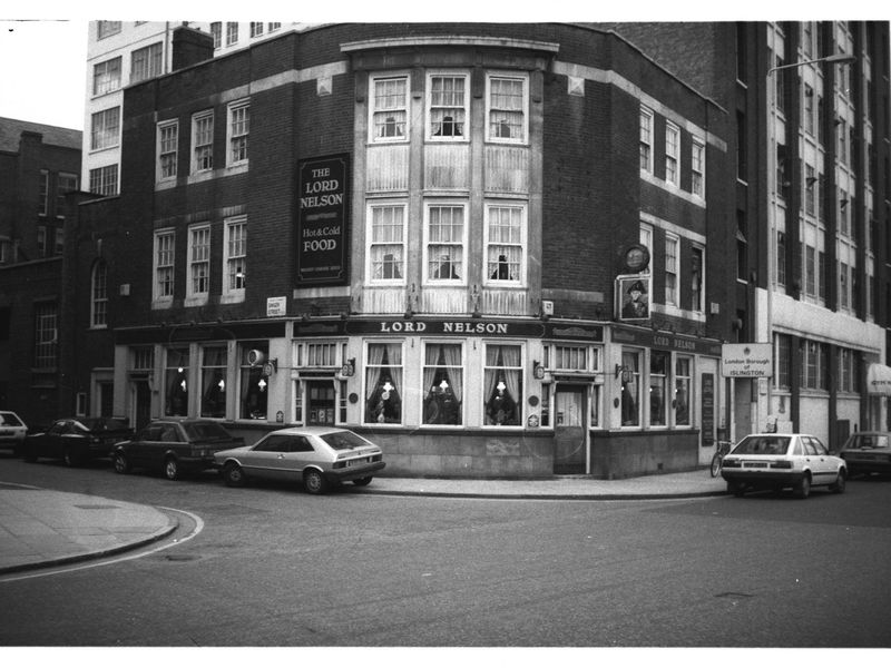 Lord Nelson London Old Street EC1 taken in July 1985. (Pub, External). Published on 07-02-2019