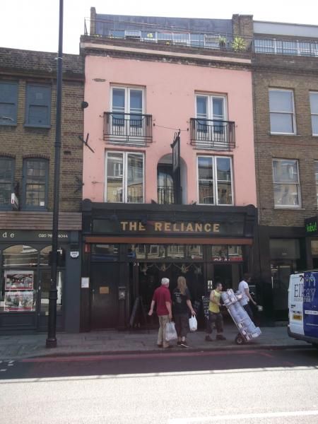 Reliance London EC1 taken July 2013. (Pub, External). Published on 25-11-2013