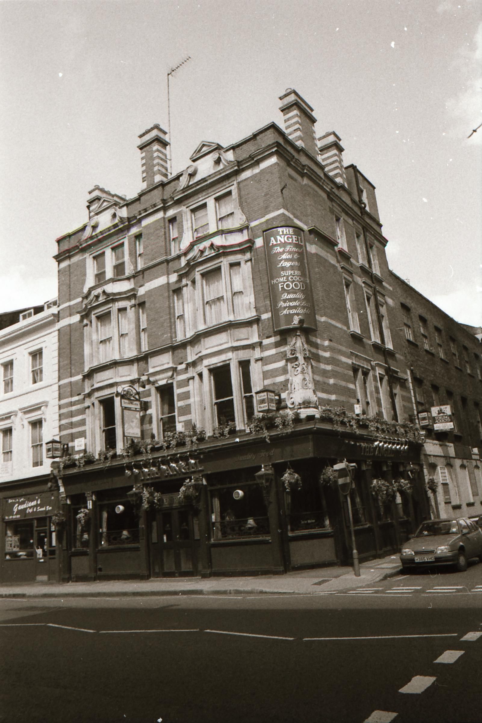 Angel London EC1 taken in 1994.. (Pub, External). Published on 07-02-2019