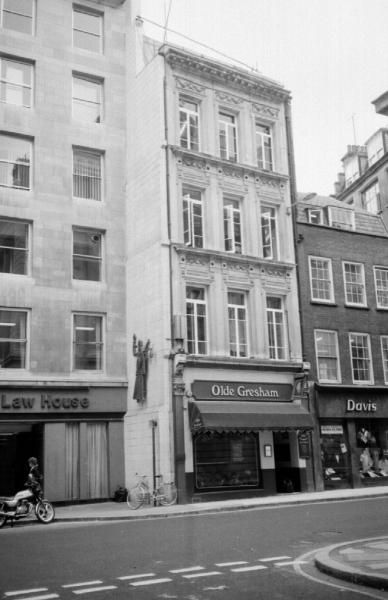 Olde Gresham London EC2 taken in July 1985.. (Pub, Key). Published on 26-08-2016