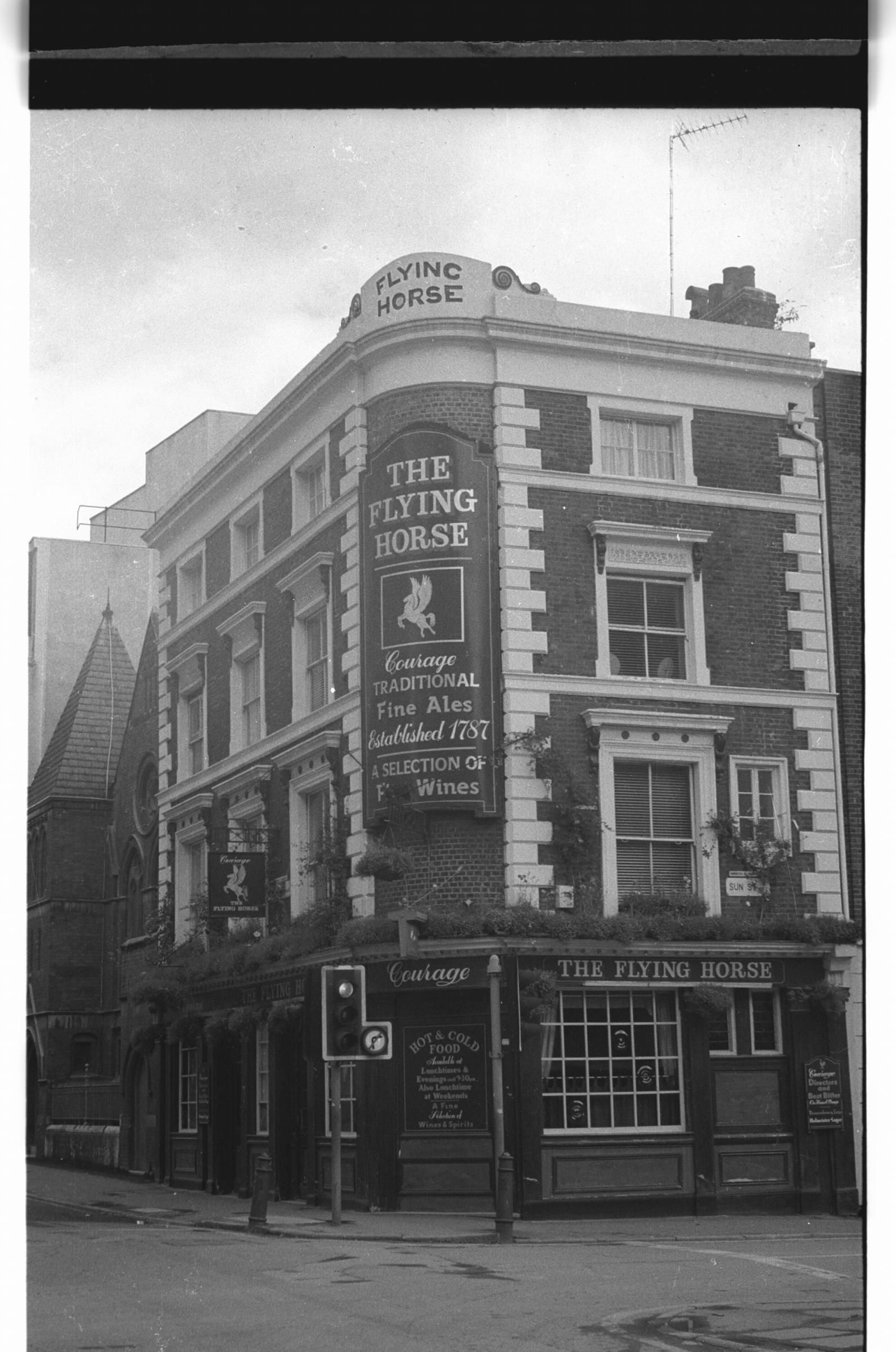 Flying Horse London EC2 taken in 1985.. (Pub, External). Published on 12-03-2019