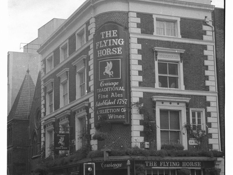 Flying Horse London EC2 taken in 1985.. (Pub, External). Published on 12-03-2019 