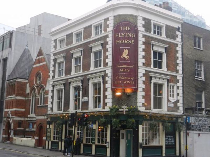 Flying Horse London EC2 taken Dec 2011. (Pub, External, Key). Published on 25-11-2013