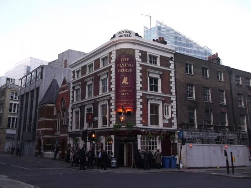 Flying Horse London EC2 taken April 2014. (Pub, External). Published on 20-05-2014 