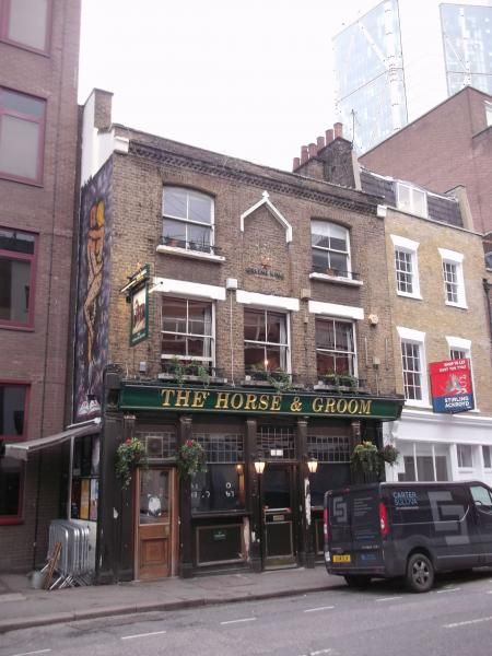 Horse & Groom London EC2 taken Oct 2014. (Pub, External). Published on 31-10-2014