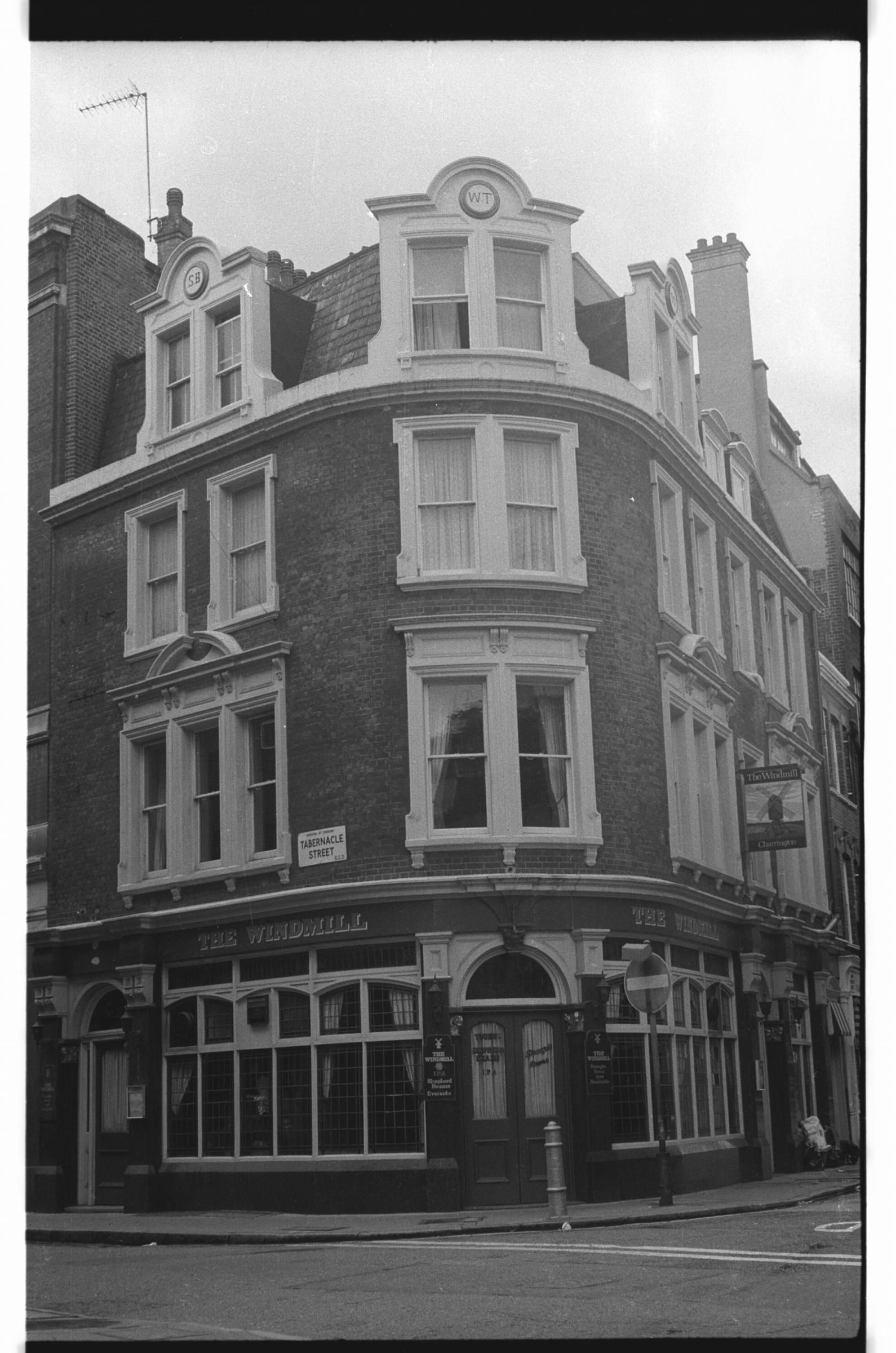 Windmill London EC2 taken in 1985.. (Pub, External). Published on 12-03-2019