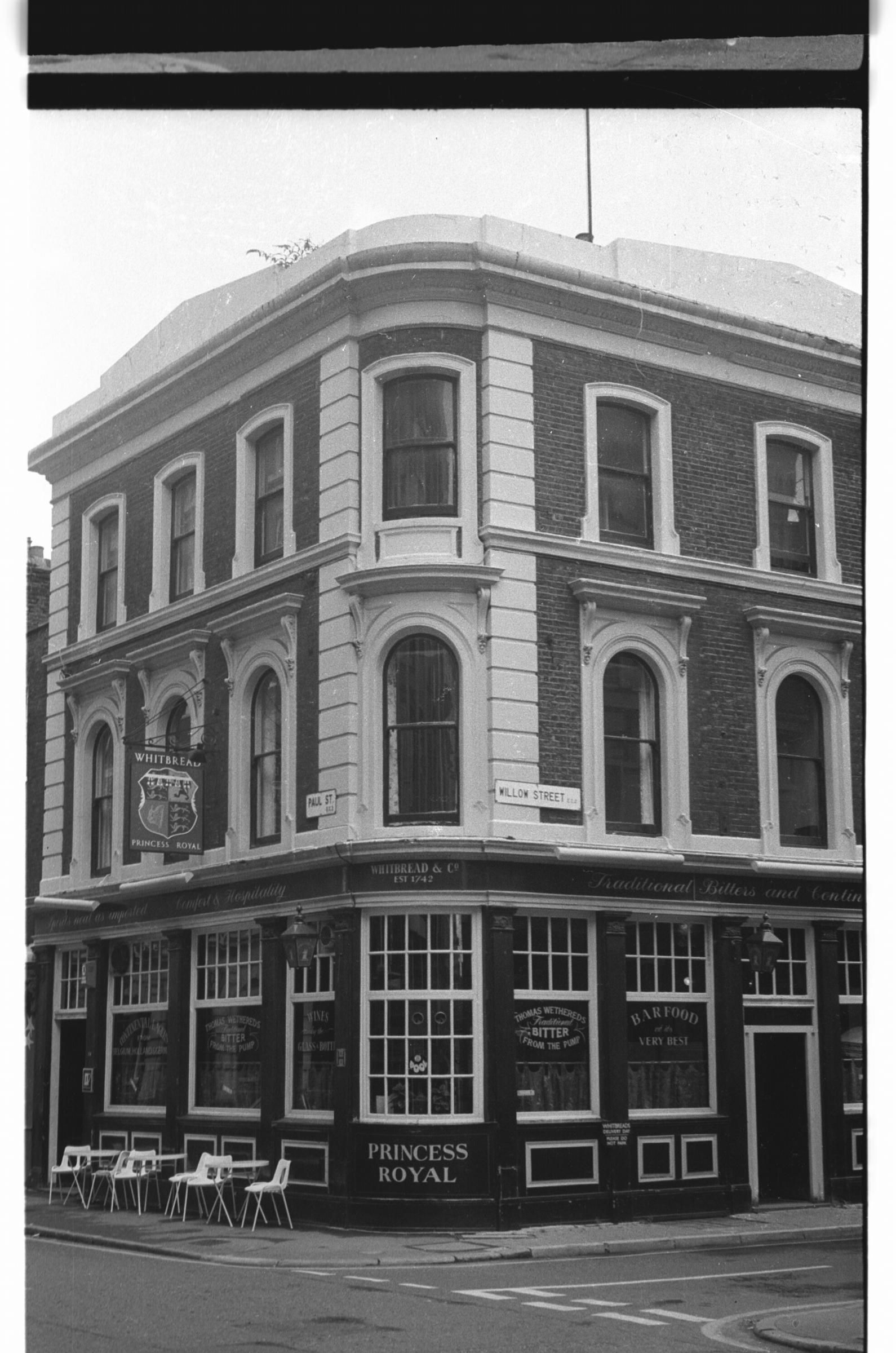 Princess Royal London EC2 taken in 1985.. (Pub, External). Published on 12-03-2019