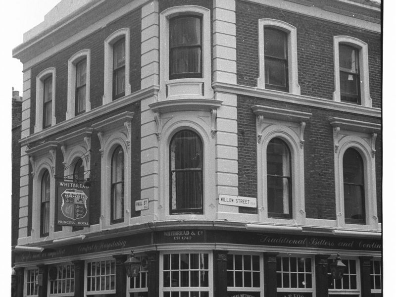 Princess Royal London EC2 taken in 1985.. (Pub, External). Published on 12-03-2019