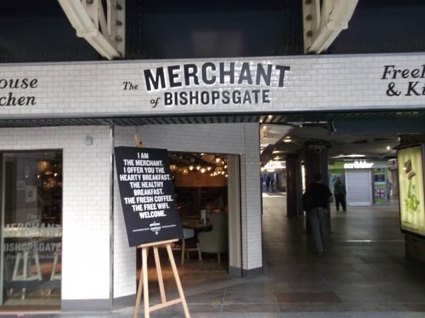 Merchant of Bishopsgate London EC2 taken May 2012. (Pub, External, Key). Published on 25-11-2013