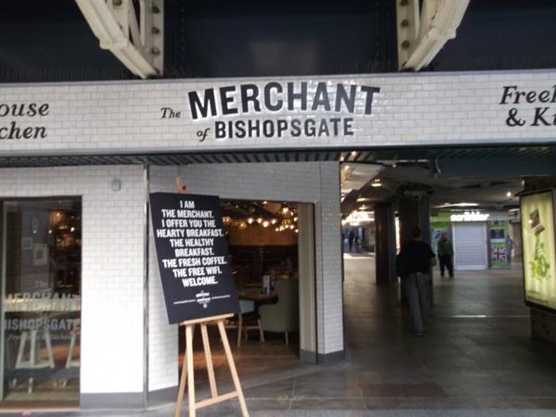 Merchant of Bishopsgate London EC2 taken May 2012. (Pub, External, Key). Published on 25-11-2013