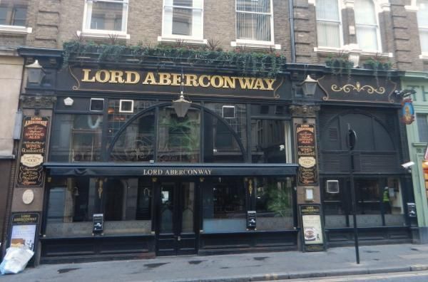 Lord Aberconway London EC2 taken Jan 2012. (Pub, External, Key). Published on 25-11-2013