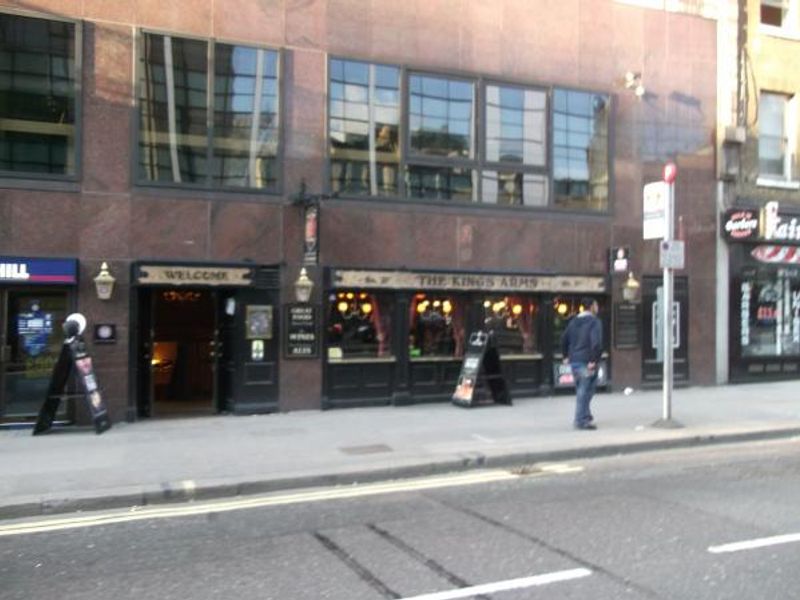 Kings Arms London EC2 taken Apr 2012. (Pub, External, Key). Published on 25-11-2013