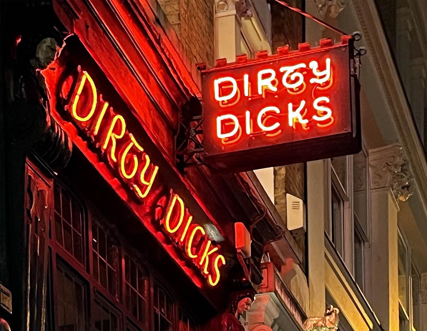 Dirty Dicks London EC2M 20260411. (External, Sign, Key). Published on 28-04-2026