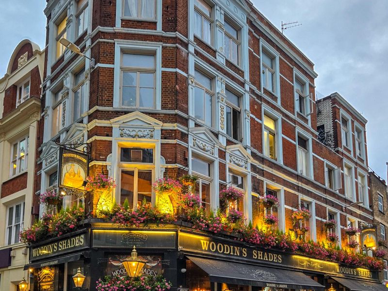 Woodins Shades London EC2M 20250804. (Pub, External, Key). Published on 10-08-2025