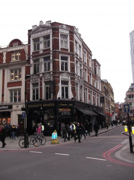 Woodin Shades London EC2 taken Mar 2012. (Pub, External). Published on 25-11-2013