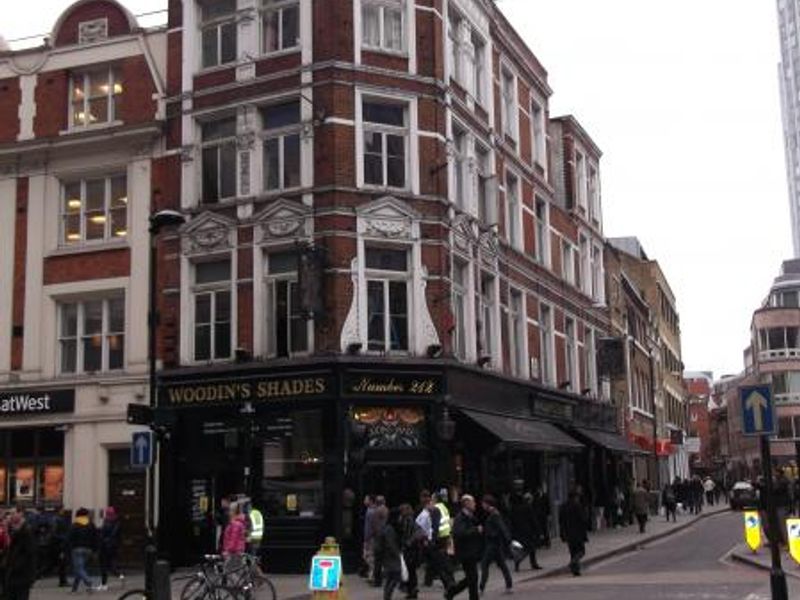 Woodin Shades London EC2 taken Mar 2012. (Pub, External). Published on 25-11-2013 