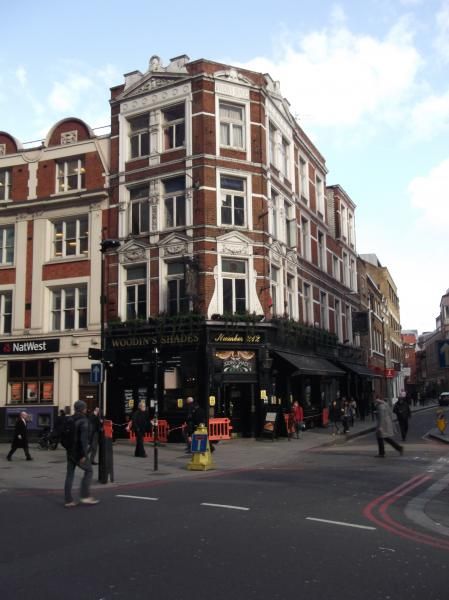 Woodin Shades London EC2 taken Mar 2012. (Pub, External, Key). Published on 25-11-2013