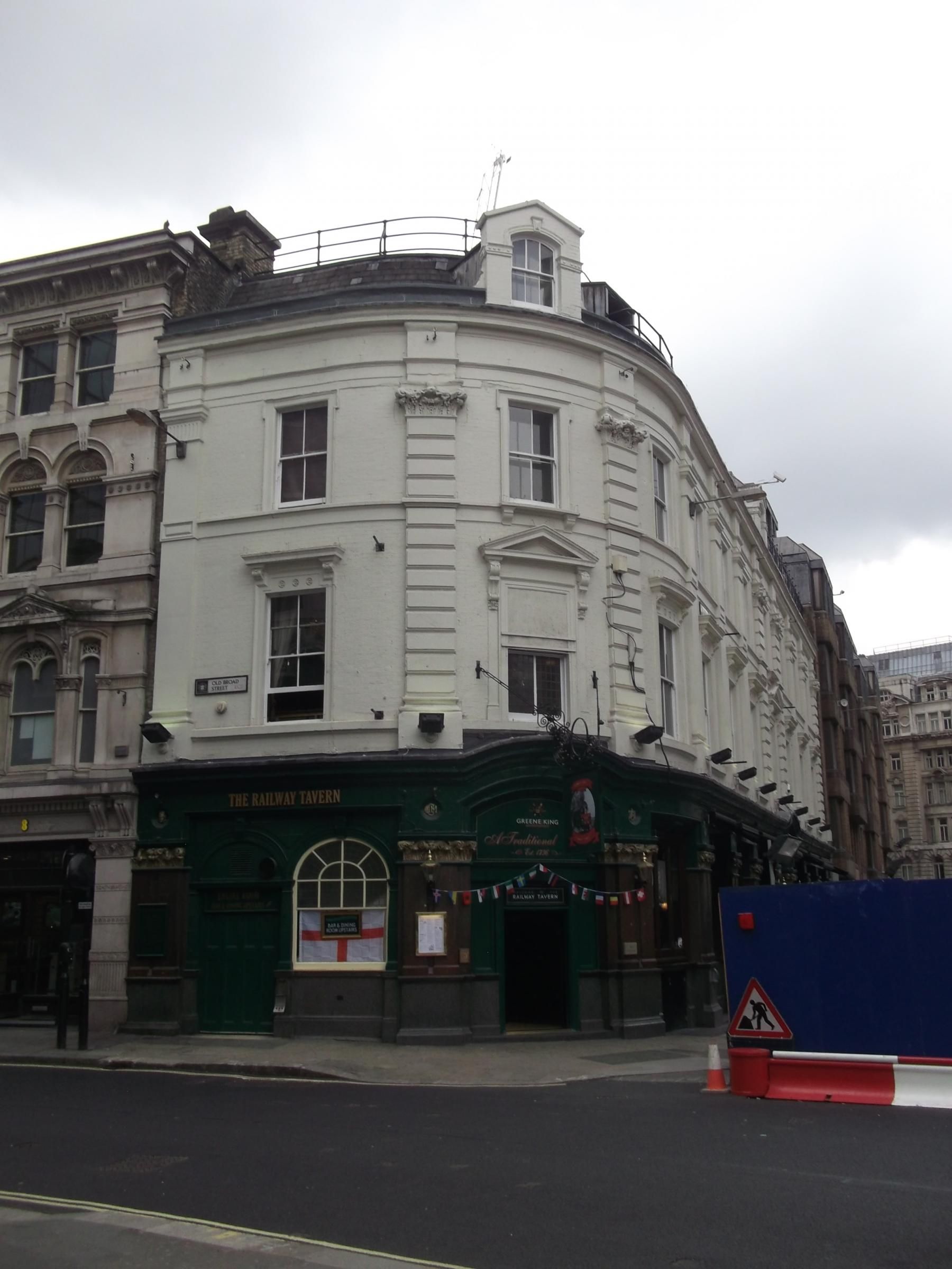Railway Tavern London EC2 taken 17-5-2016.. (Pub, External). Published on 10-10-2018